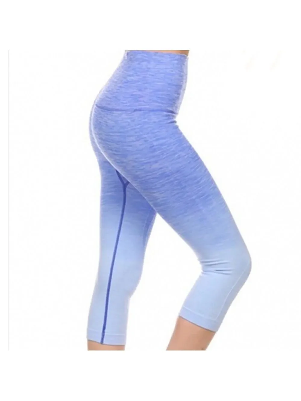 High Waisted Ombre Capri Leggings Size Small NEW